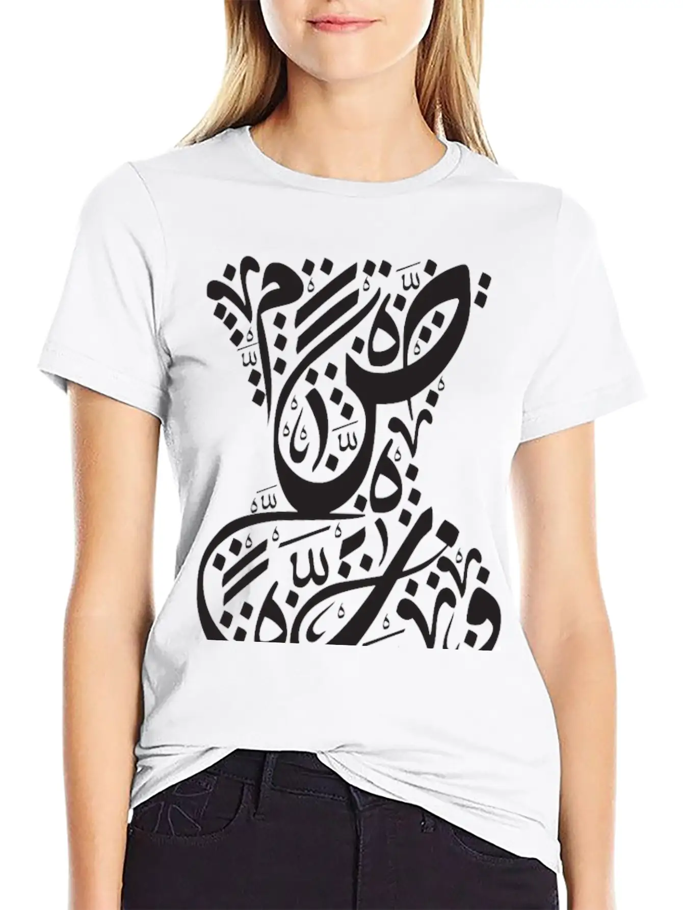 Arabic Calligraphy Design Relaxed Everyday Tee – Lightweight And Durable Cotton