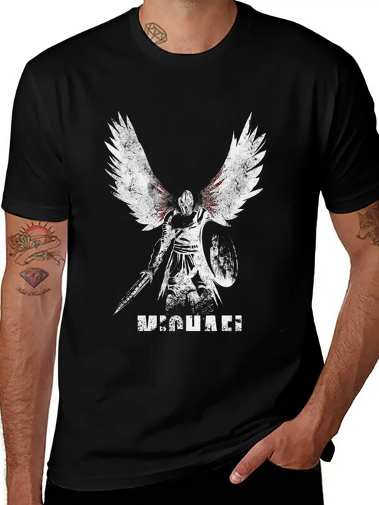 Archangel Michael Lightweight Cotton T-Shirt – Daily Comfort Graphic Shirt