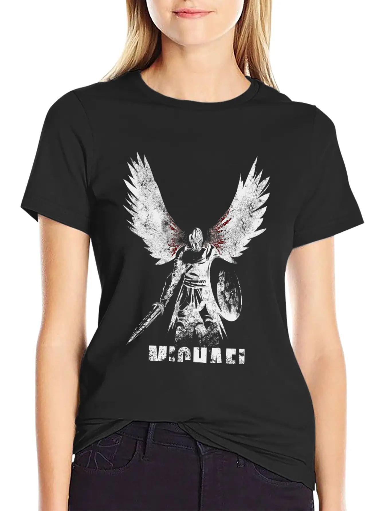 Archangel Michael Lightweight Cotton T-Shirt – Daily Comfort Graphic Shirt