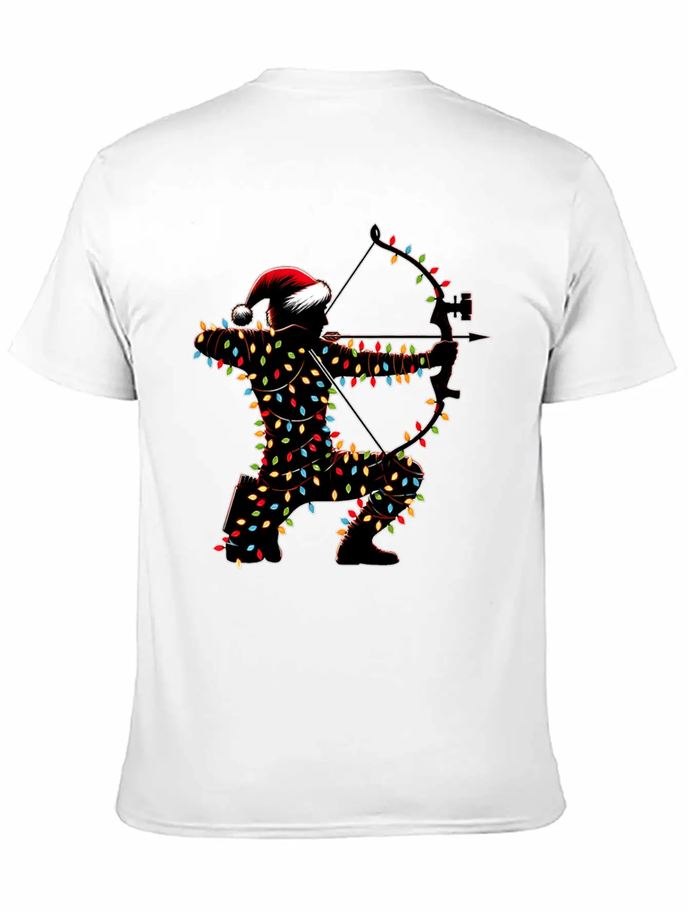 Archer Archery Bow And Arrow Christmas Hat Xmas Unisex Casual T-Shirt – Clean Design For Daily Comfort