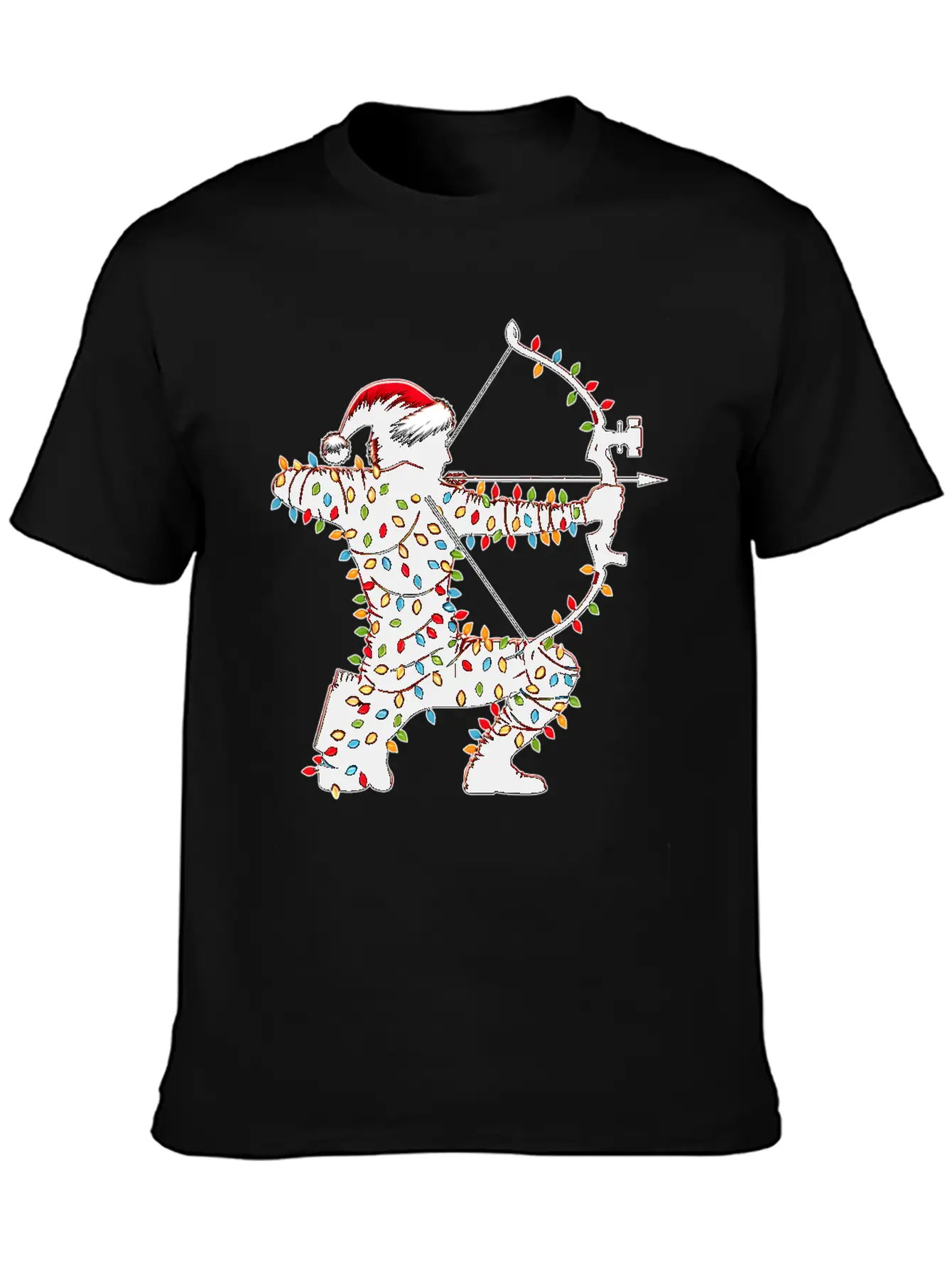 Archer Archery Bow And Arrow Christmas Hat Xmas Unisex Casual T-Shirt – Clean Design For Daily Comfort
