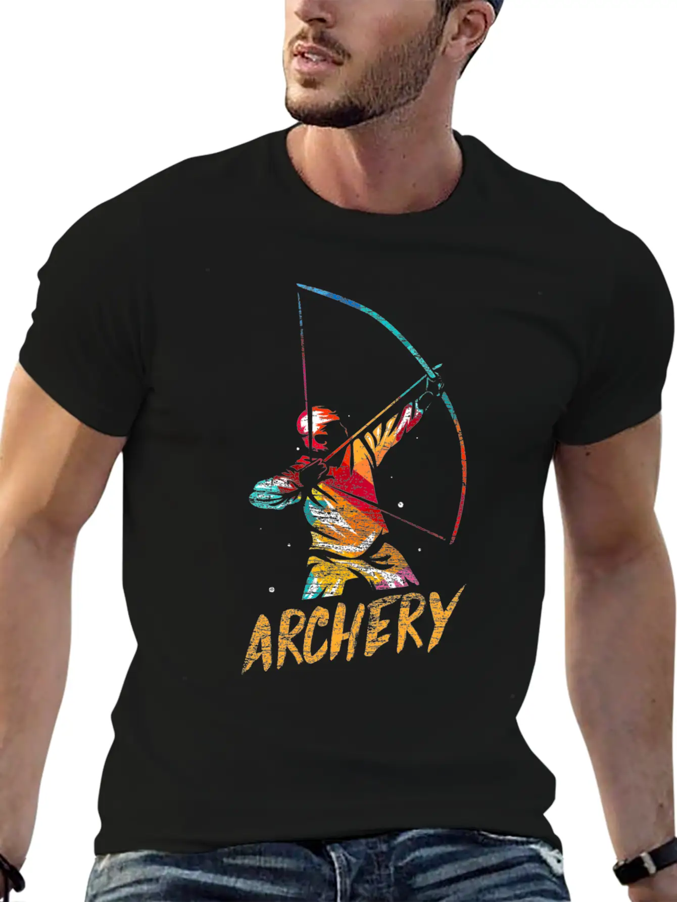 Archery Arc Sports Longbow Bow Gift Soft Cotton Short Sleeve Tee – Unisex Wardrobe Staple