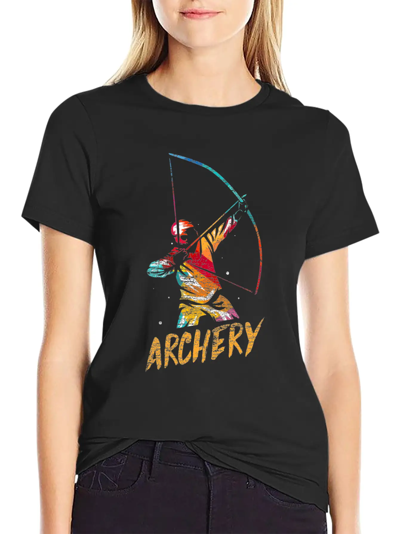 Archery Arc Sports Longbow Bow Gift Soft Cotton Short Sleeve Tee – Unisex Wardrobe Staple