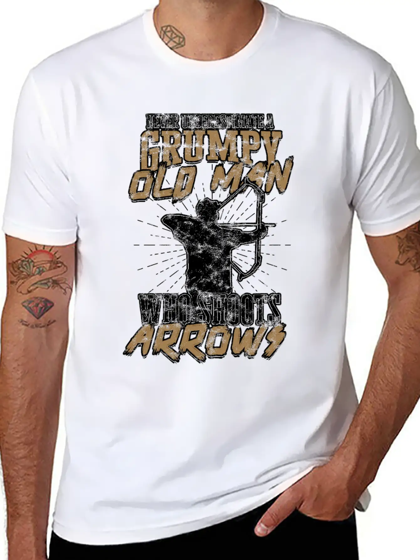 Archery Arrow Hunter Bows Hunting Archer Essential Cotton Tee For Daily Outfits – Unisex Style