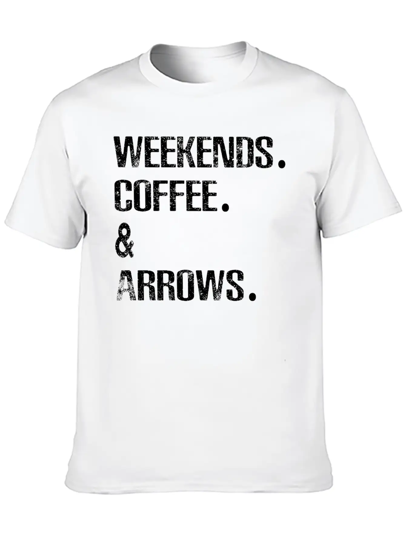 Archery Arrows Lovers Weekends And Coffee Basic Graphic T-Shirt – Daily Comfort In Soft Cotton