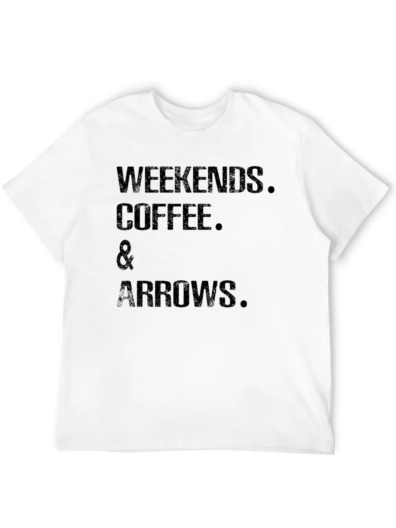 Archery Arrows Lovers Weekends And Coffee Basic Graphic T-Shirt – Daily Comfort In Soft Cotton