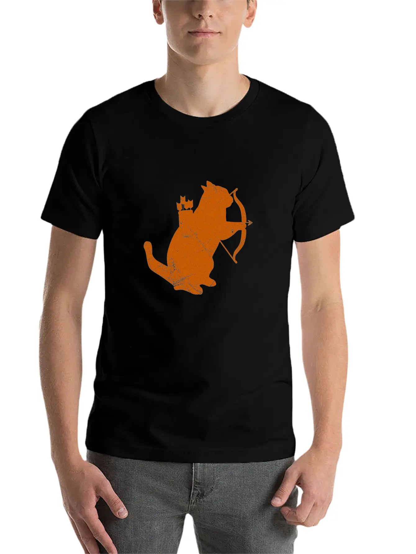 Archery Cat Archer Cat Lover Funny Gift Idea Unisex Casual T-Shirt – Clean Design For Daily Comfort