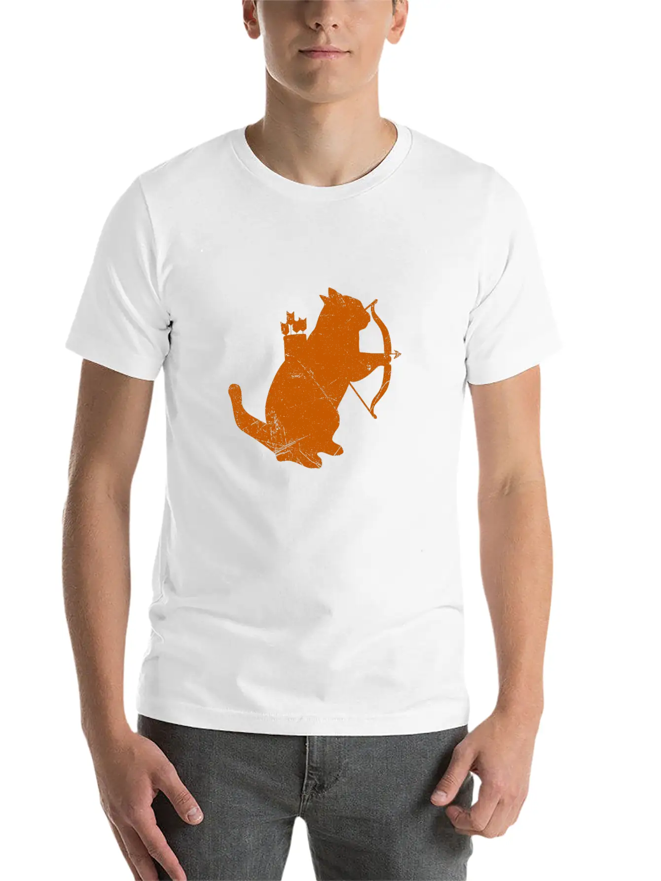 Archery Cat Archer Cat Lover Funny Gift Idea Unisex Casual T-Shirt – Clean Design For Daily Comfort