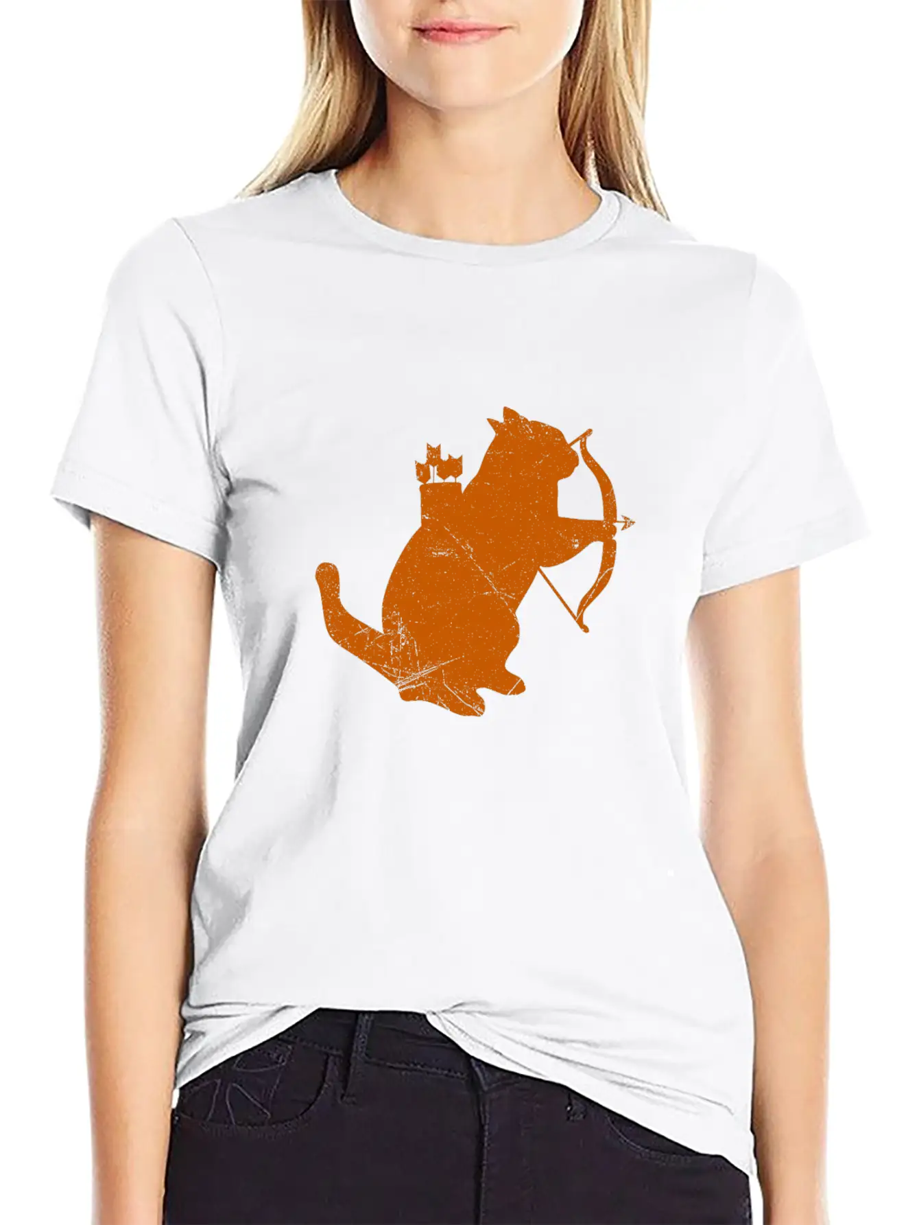 Archery Cat Archer Cat Lover Funny Gift Idea Unisex Casual T-Shirt – Clean Design For Daily Comfort