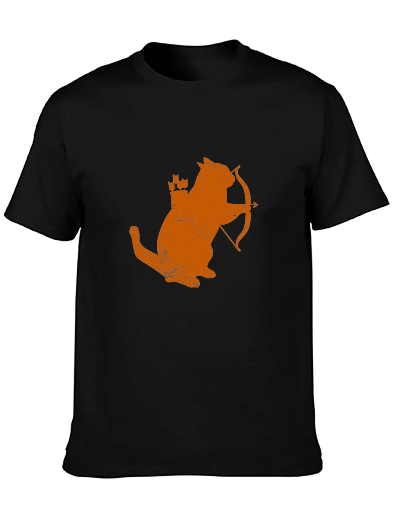 Archery Cat Archer Cat Lover Funny Gift Idea Unisex Casual T-Shirt – Clean Design For Daily Comfort