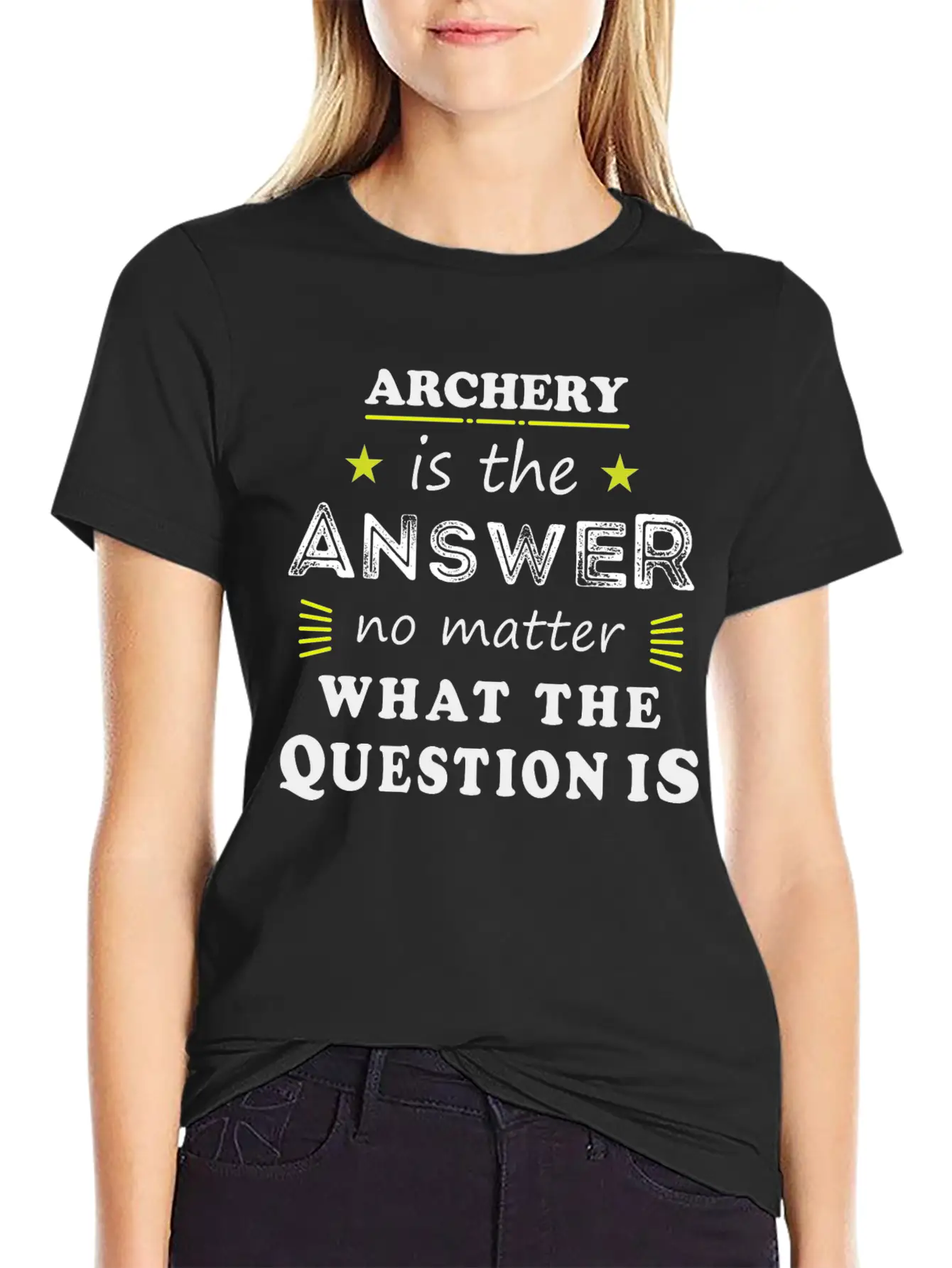 Archery Funny Saying Cool Sport Hobby Gift Modern Fit Casual T-Shirt – Clean And Versatile Design