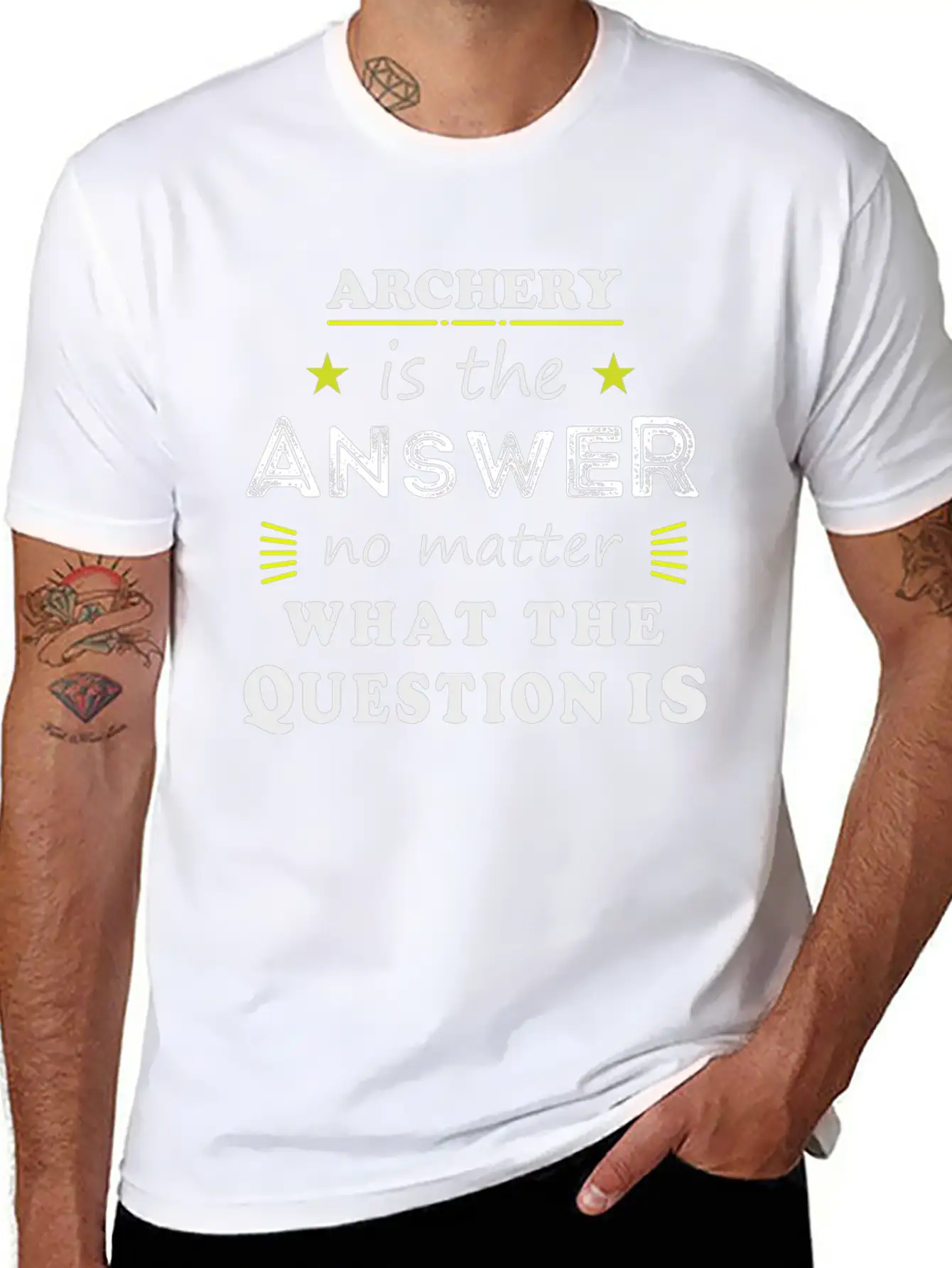 Archery Funny Saying Cool Sport Hobby Gift Modern Fit Casual T-Shirt – Clean And Versatile Design
