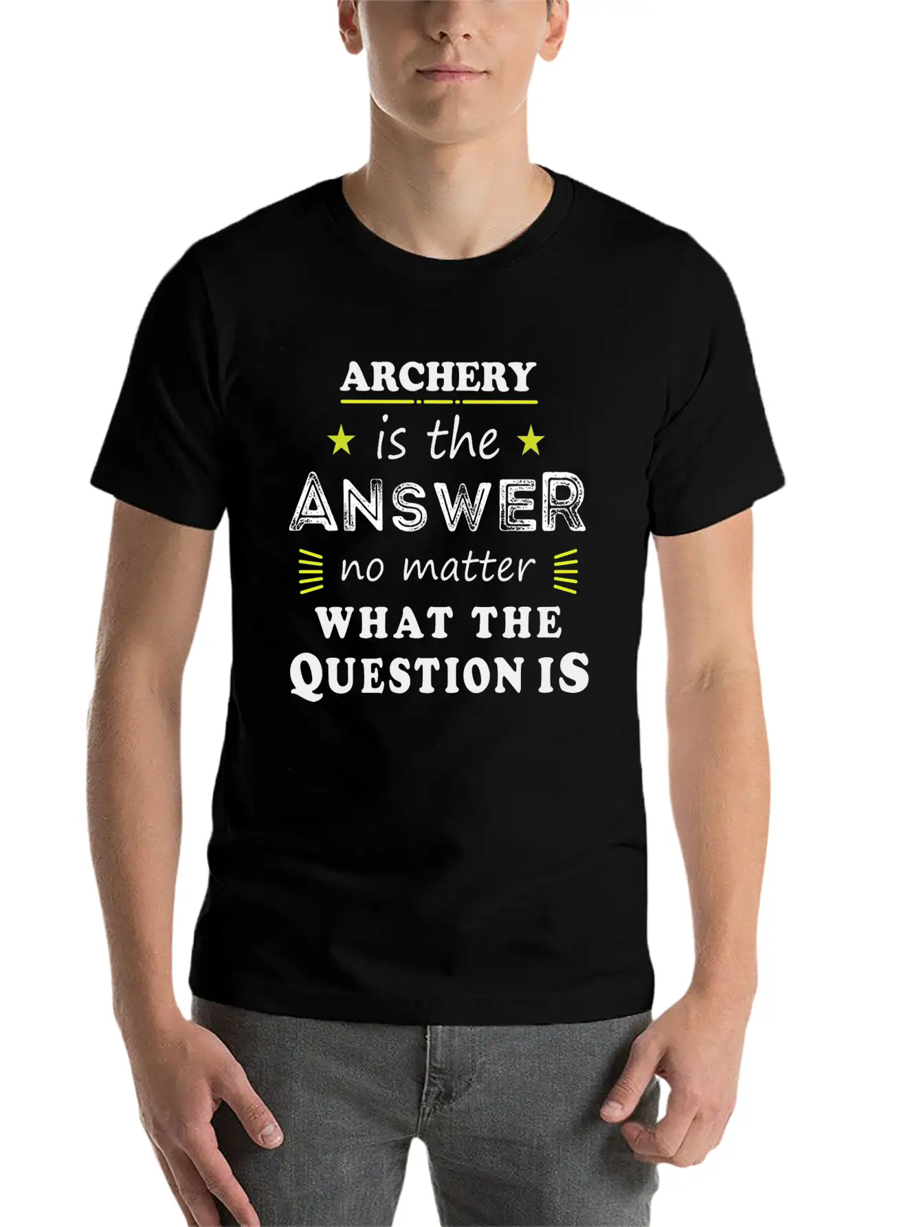 Archery Funny Saying Cool Sport Hobby Gift Modern Fit Casual T-Shirt – Clean And Versatile Design