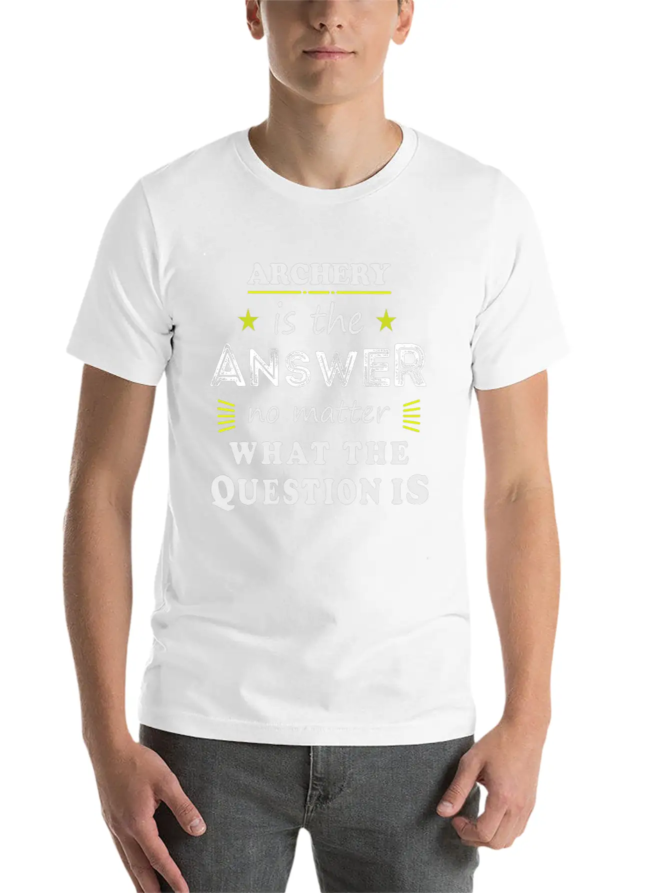 Archery Funny Saying Cool Sport Hobby Gift Modern Fit Casual T-Shirt – Clean And Versatile Design