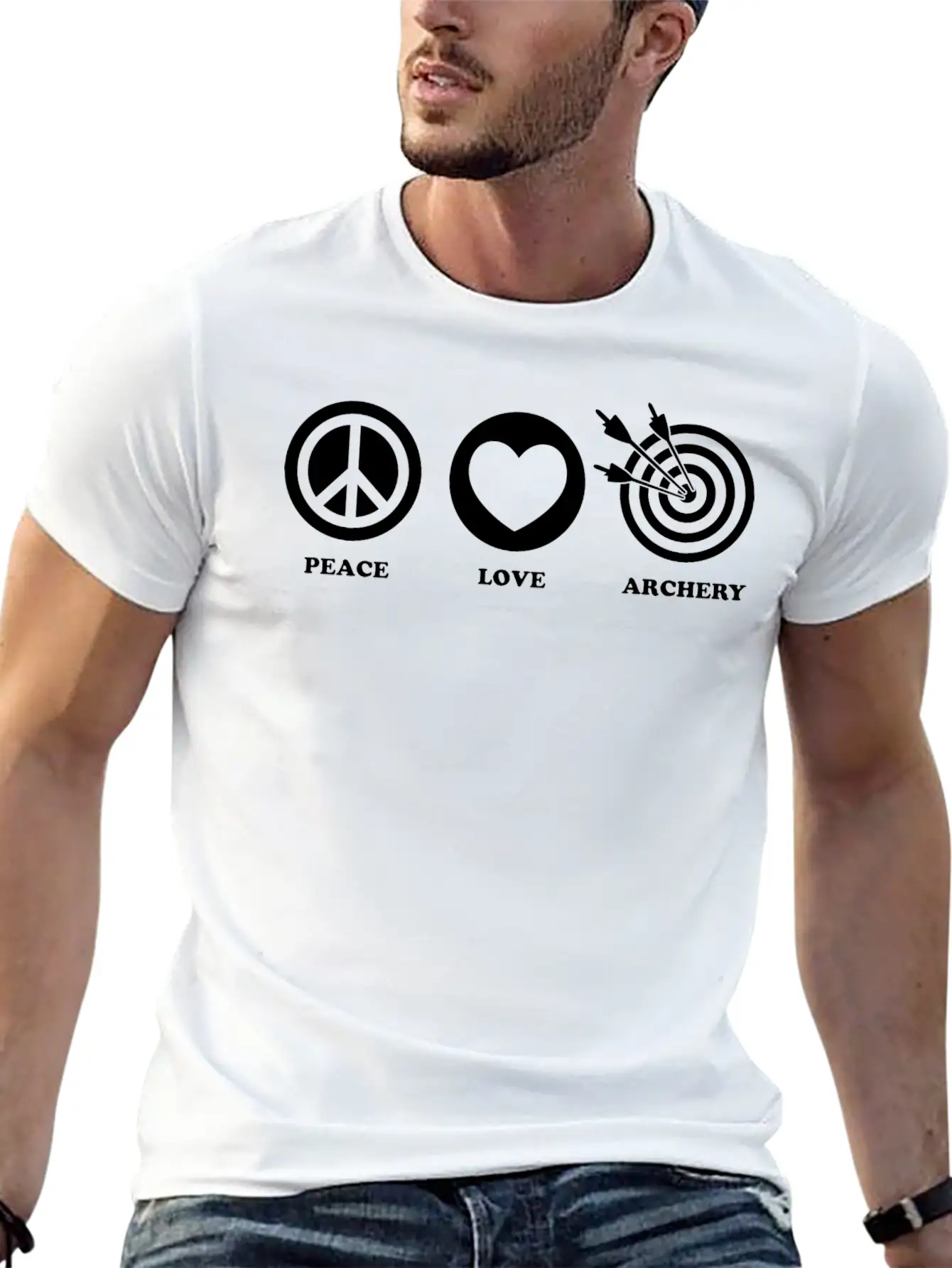 Archery Gift Idea Archer Bow And Arrow Hunting Modern Fit Casual T-Shirt – Clean And Versatile Design