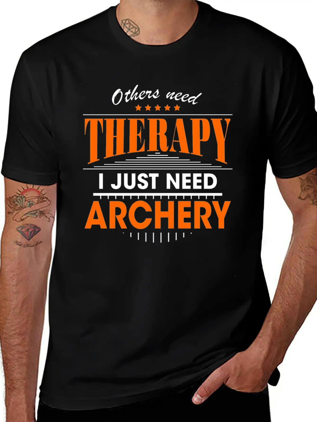 Archery Is My Therapy Lightweight Cotton T-Shirt – Daily Comfort Graphic Shirt