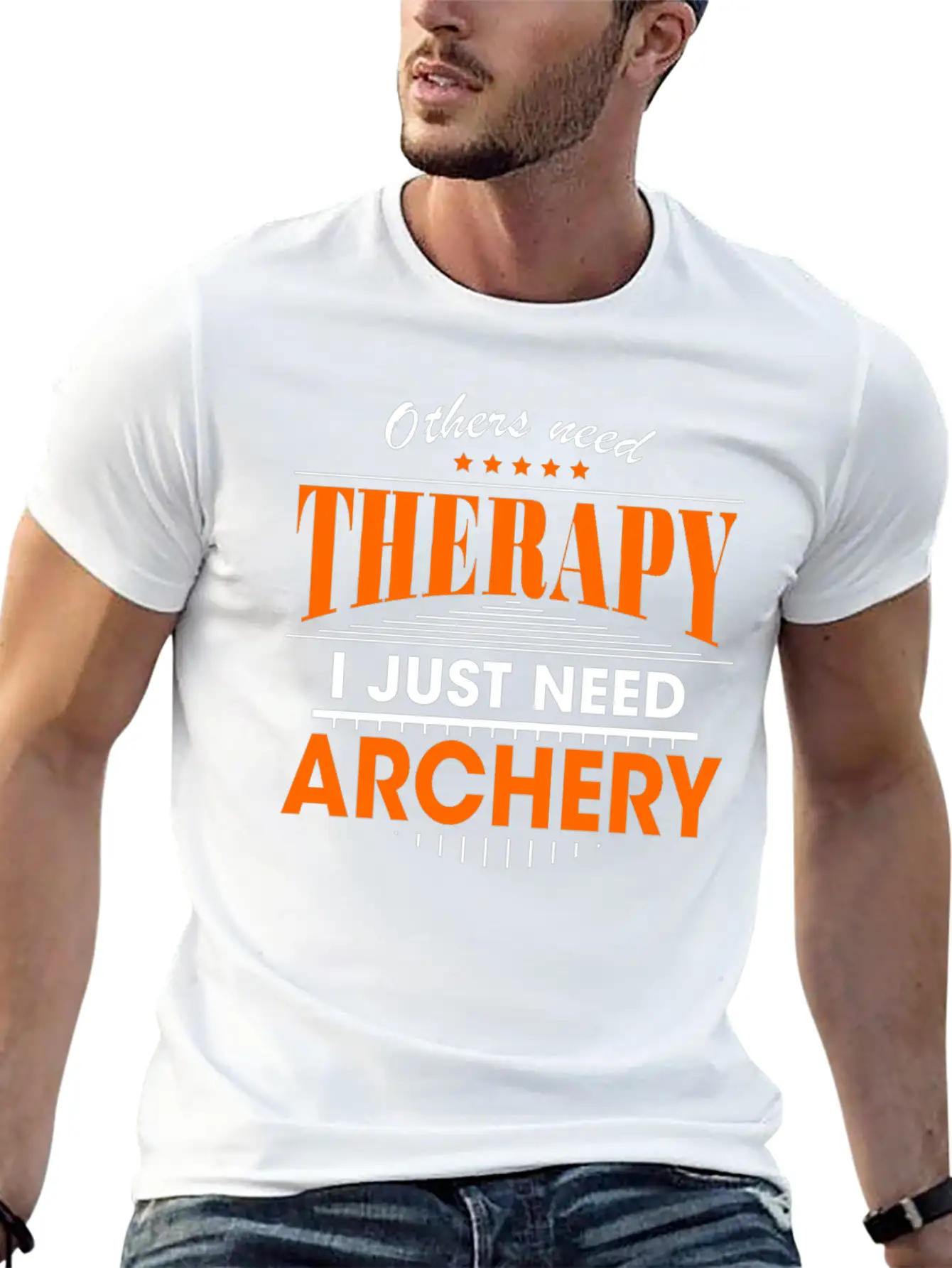 Archery Is My Therapy Lightweight Cotton T-Shirt – Daily Comfort Graphic Shirt