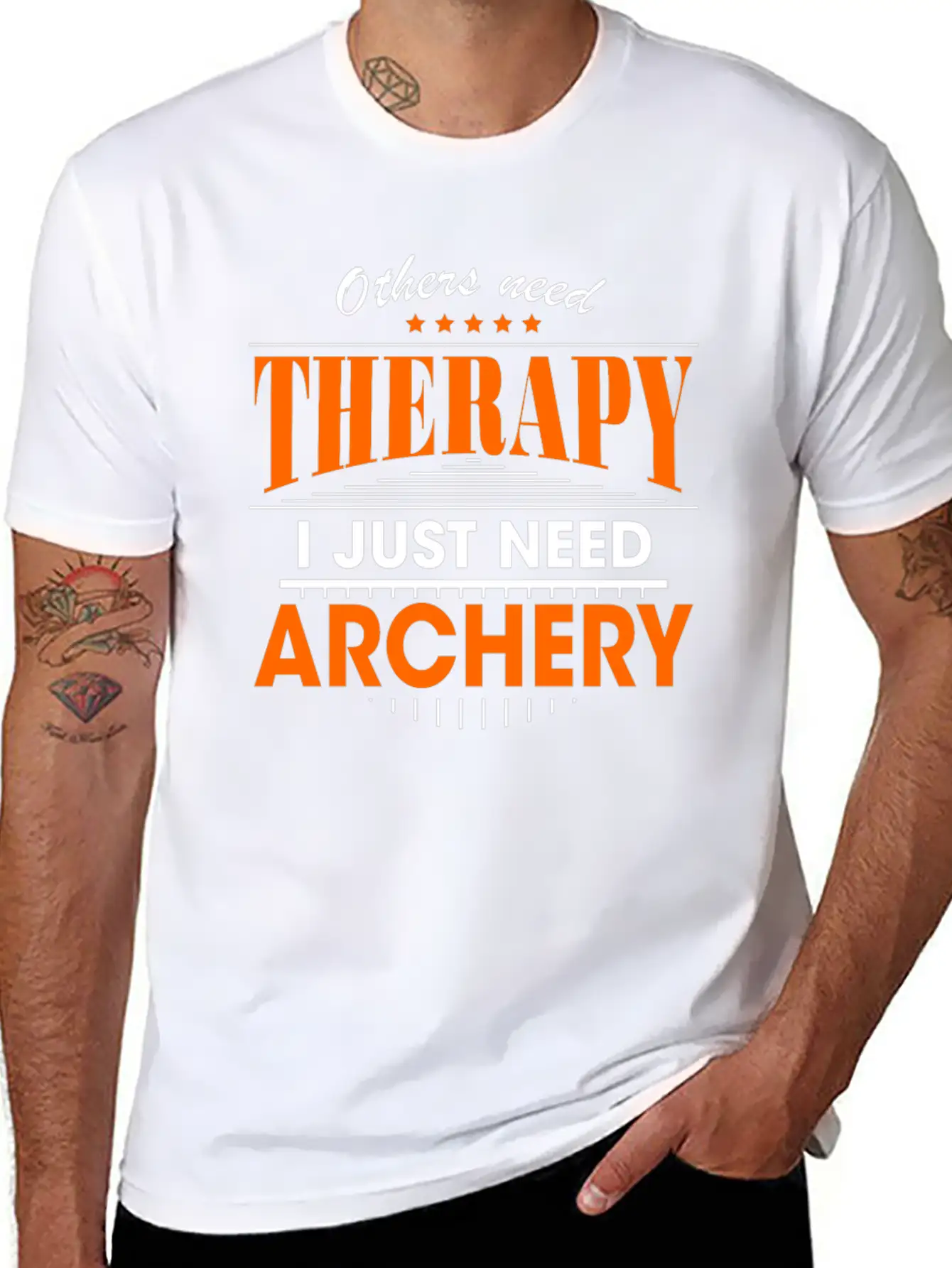 Archery Is My Therapy Lightweight Cotton T-Shirt – Daily Comfort Graphic Shirt