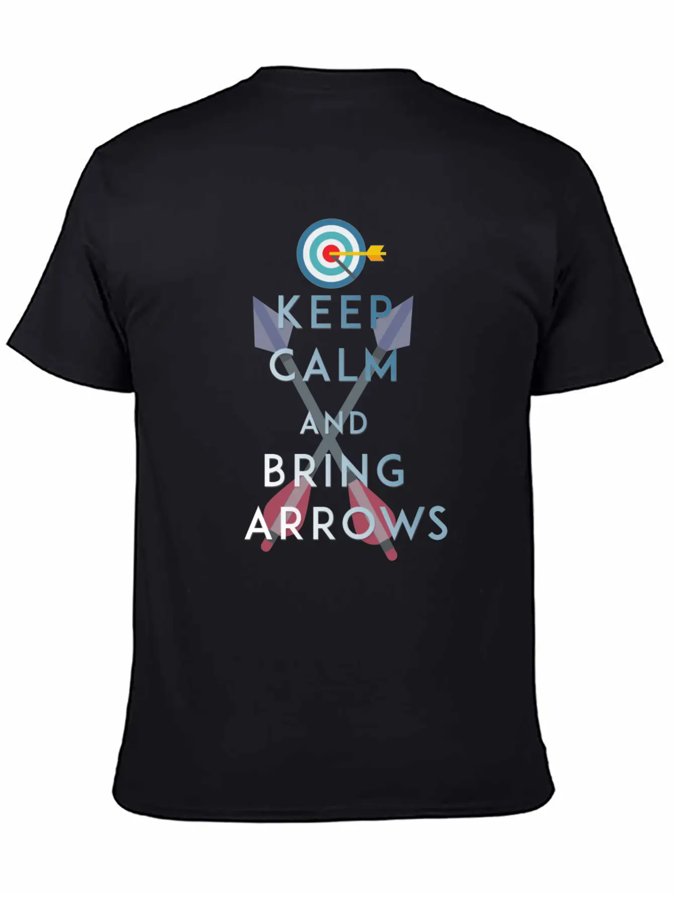 Archery - Keep Calm And Bring Arrows Relaxed Everyday Tee – Lightweight And Durable Cotton