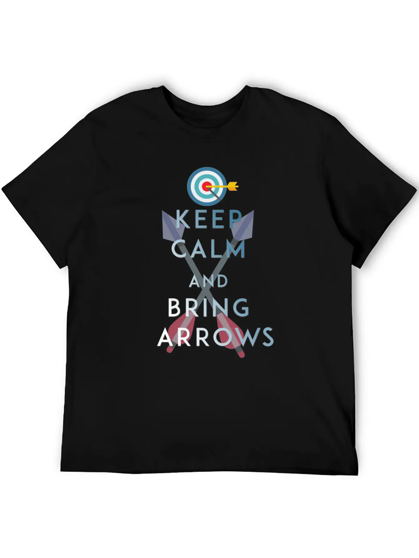 Archery - Keep Calm And Bring Arrows Relaxed Everyday Tee – Lightweight And Durable Cotton