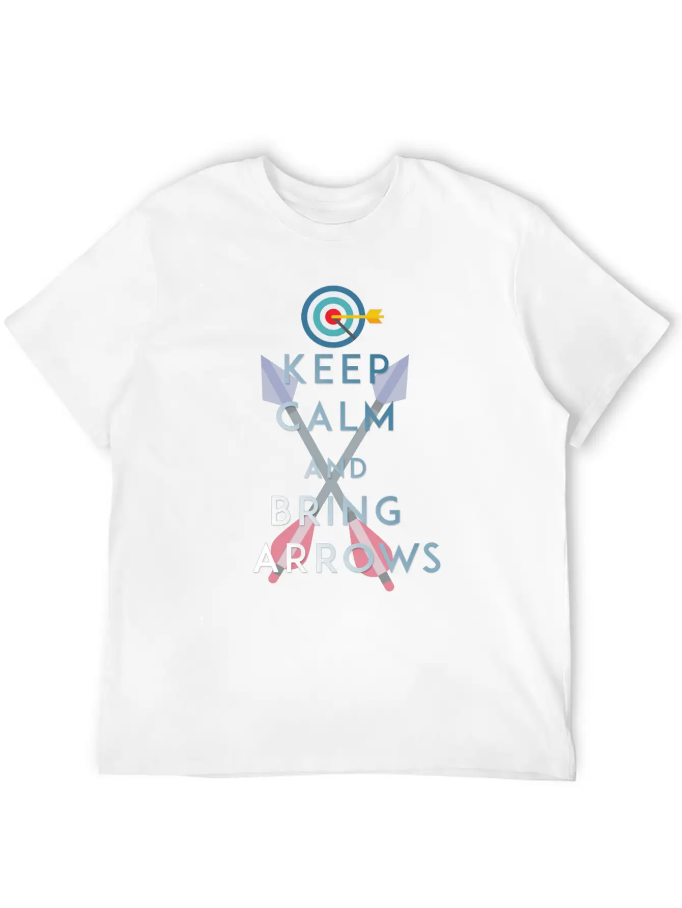 Archery - Keep Calm And Bring Arrows Relaxed Everyday Tee – Lightweight And Durable Cotton
