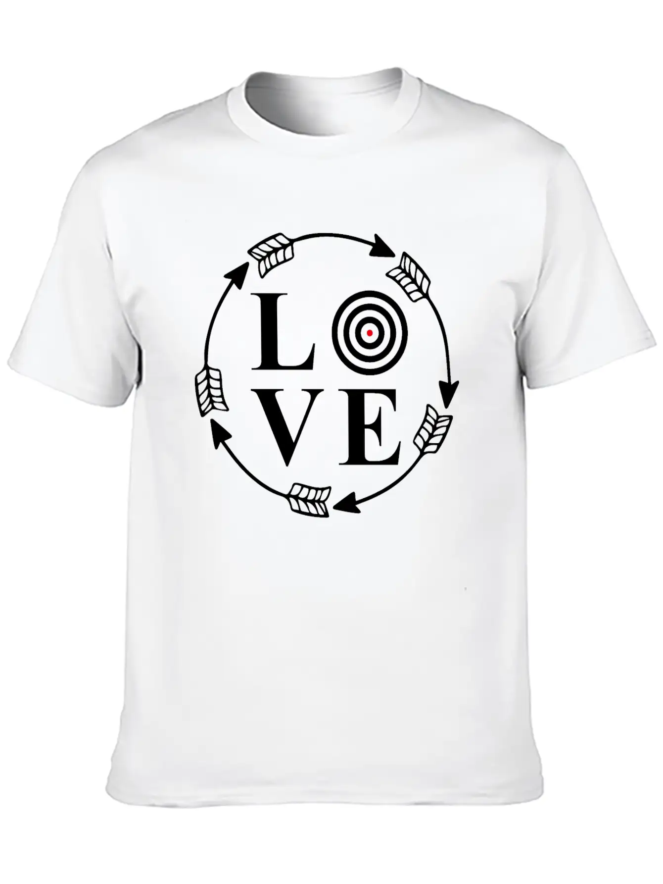 Archery Love Arrows And Target Tribal Tattoo Gift Modern Fit Casual T-Shirt – Clean And Versatile Design