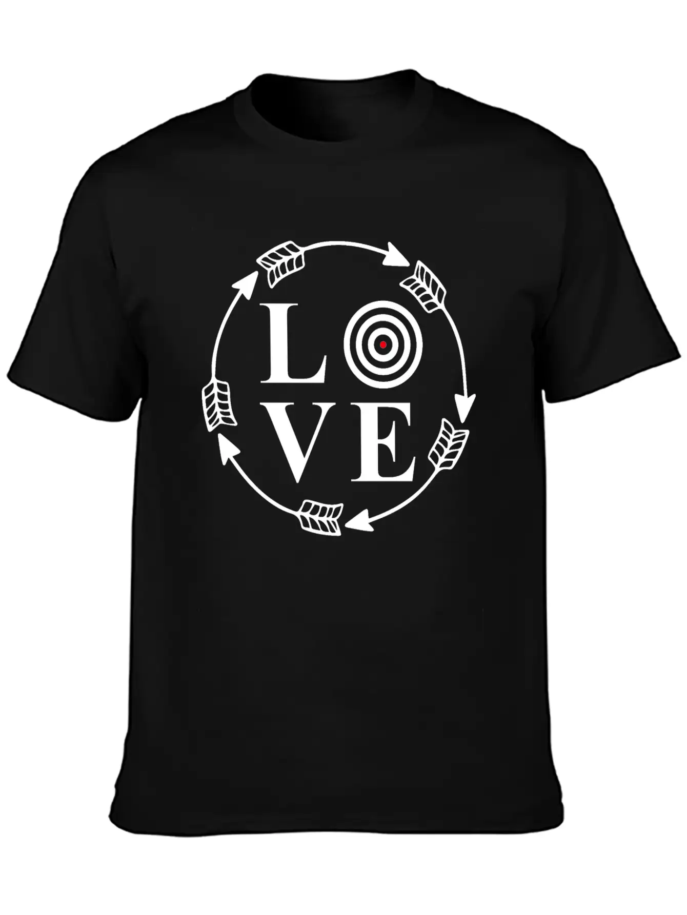 Archery Love Arrows And Target Tribal Tattoo Gift Modern Fit Casual T-Shirt – Clean And Versatile Design