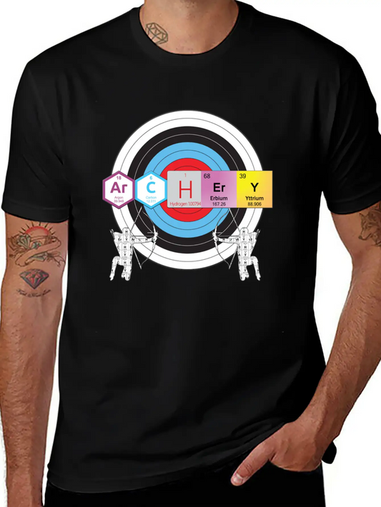 Archery Periodic Table Of Elements Nerd Unisex Casual T-Shirt – Clean Design For Daily Comfort