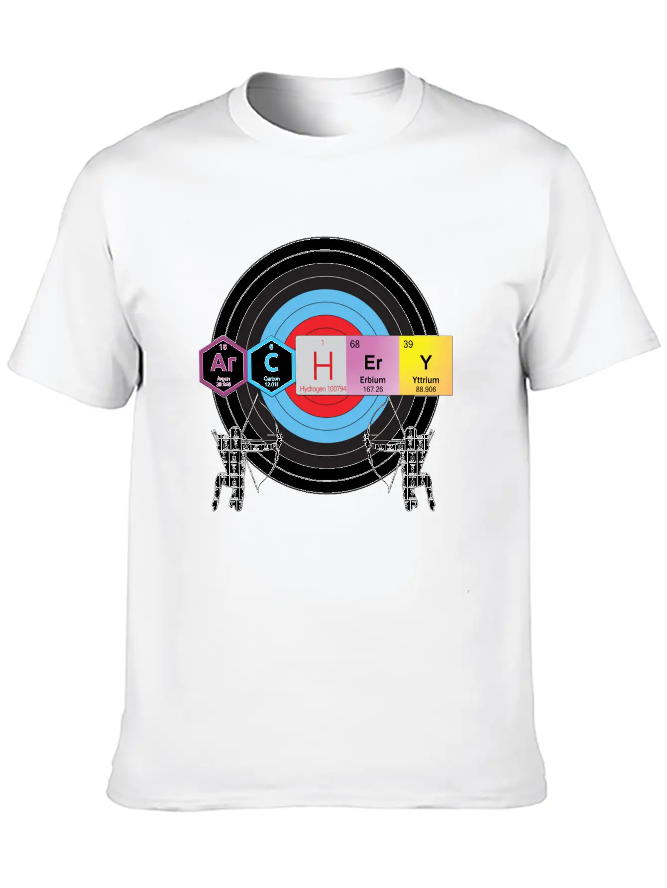 Archery Periodic Table Of Elements Nerd Unisex Casual T-Shirt – Clean Design For Daily Comfort