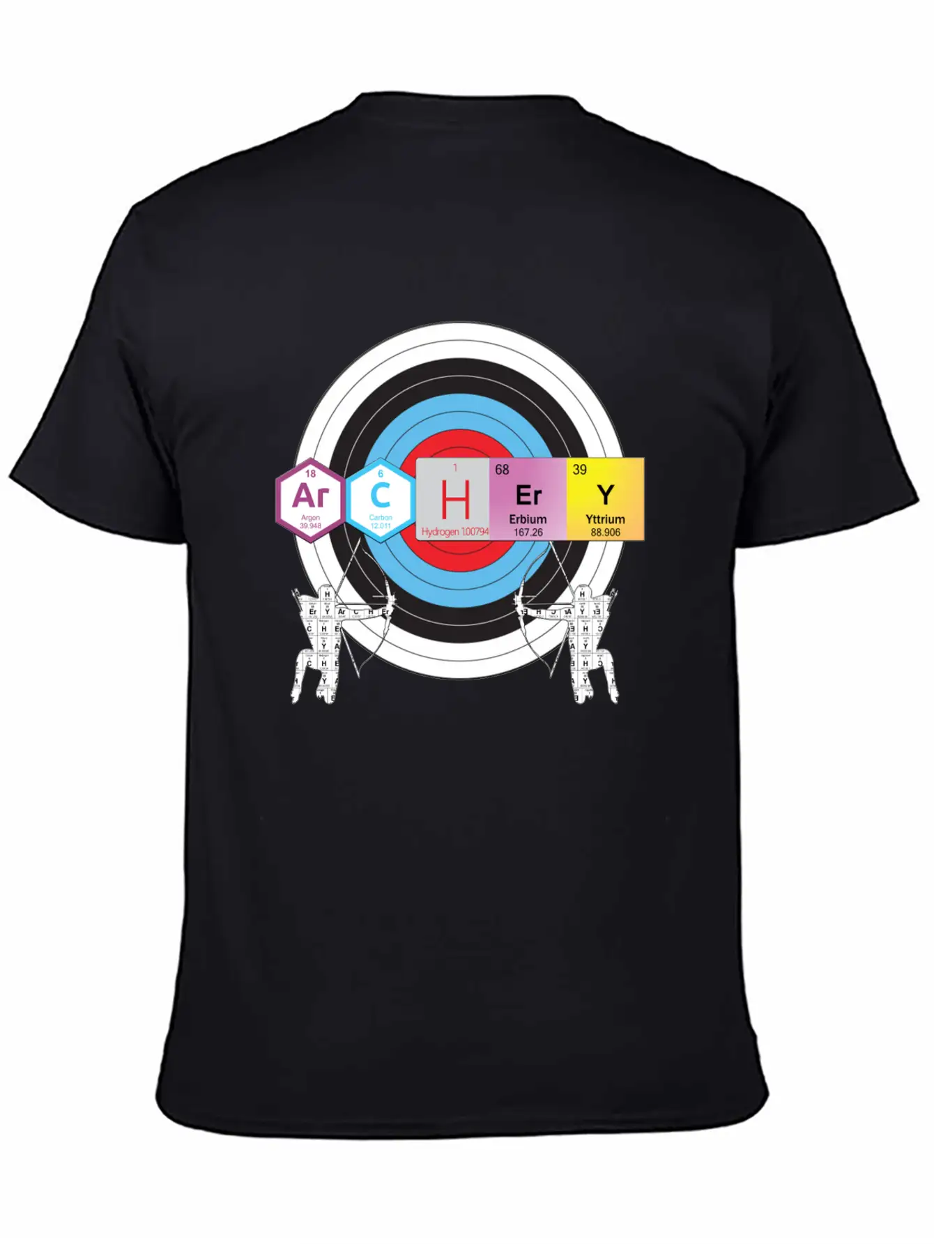 Archery Periodic Table Of Elements Nerd Unisex Casual T-Shirt – Clean Design For Daily Comfort