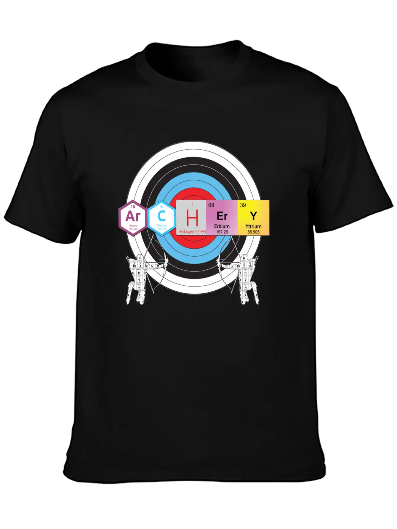 Archery Periodic Table Of Elements Nerd Unisex Casual T-Shirt – Clean Design For Daily Comfort