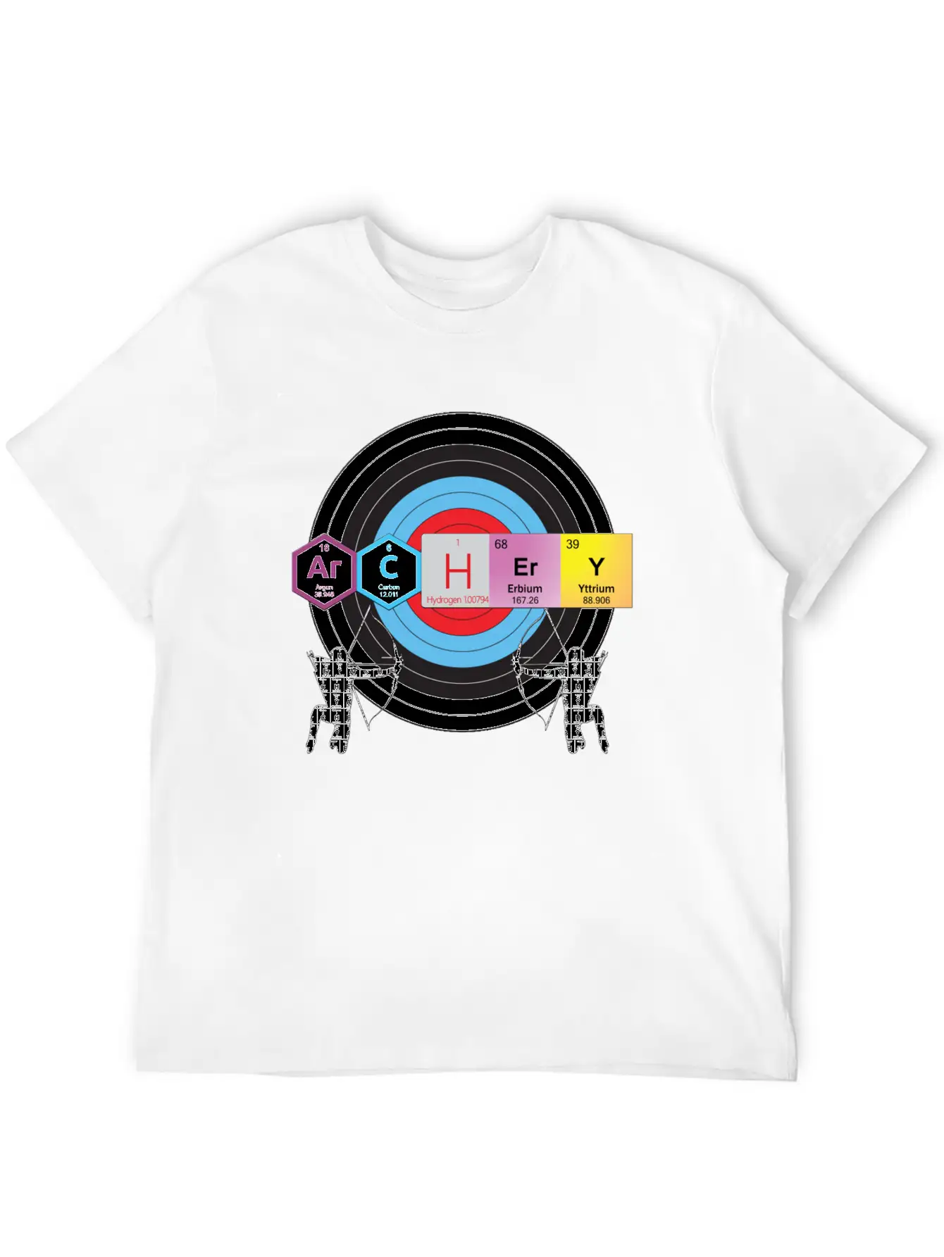Archery Periodic Table Of Elements Nerd Unisex Casual T-Shirt – Clean Design For Daily Comfort