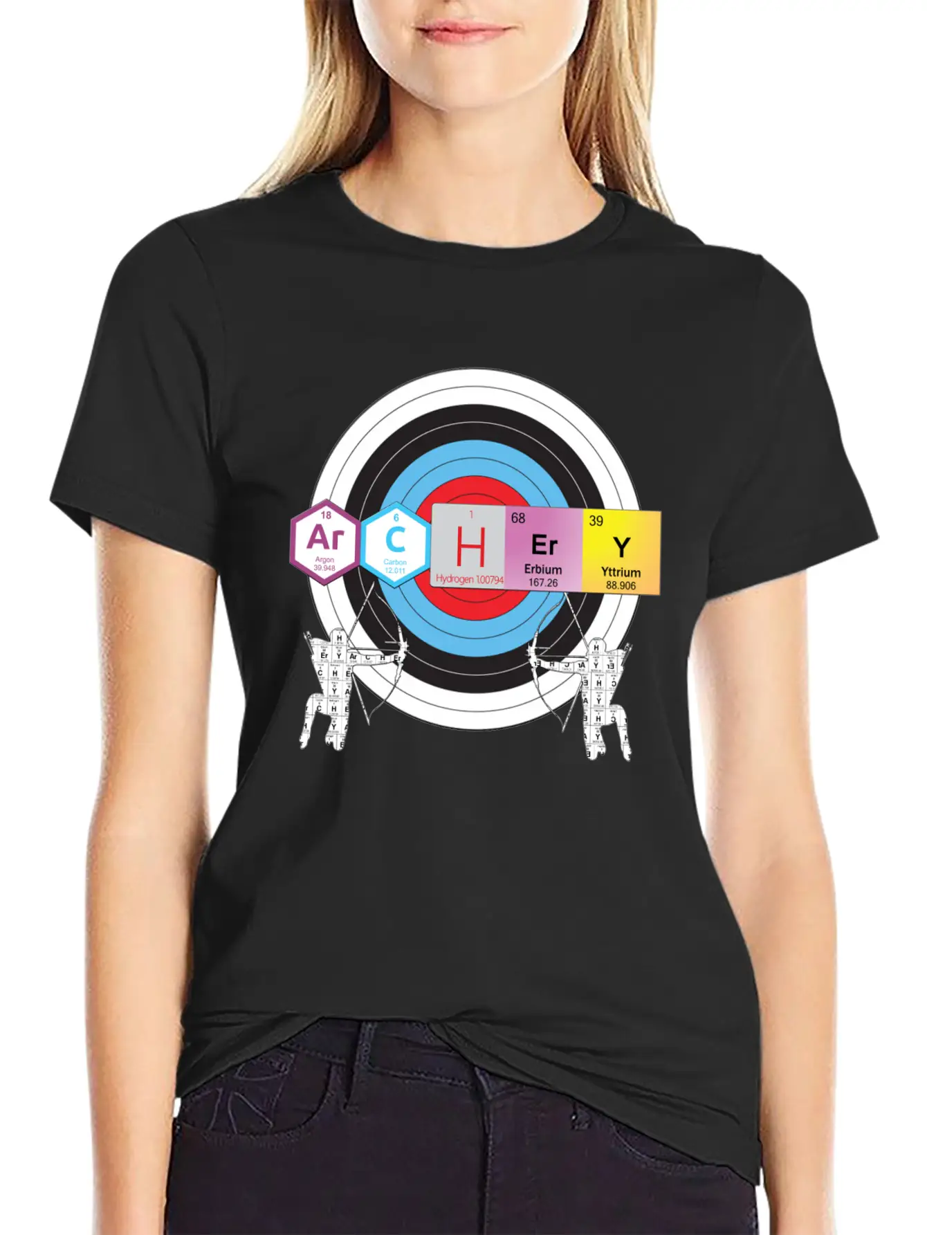 Archery Periodic Table Of Elements Nerd Unisex Casual T-Shirt – Clean Design For Daily Comfort