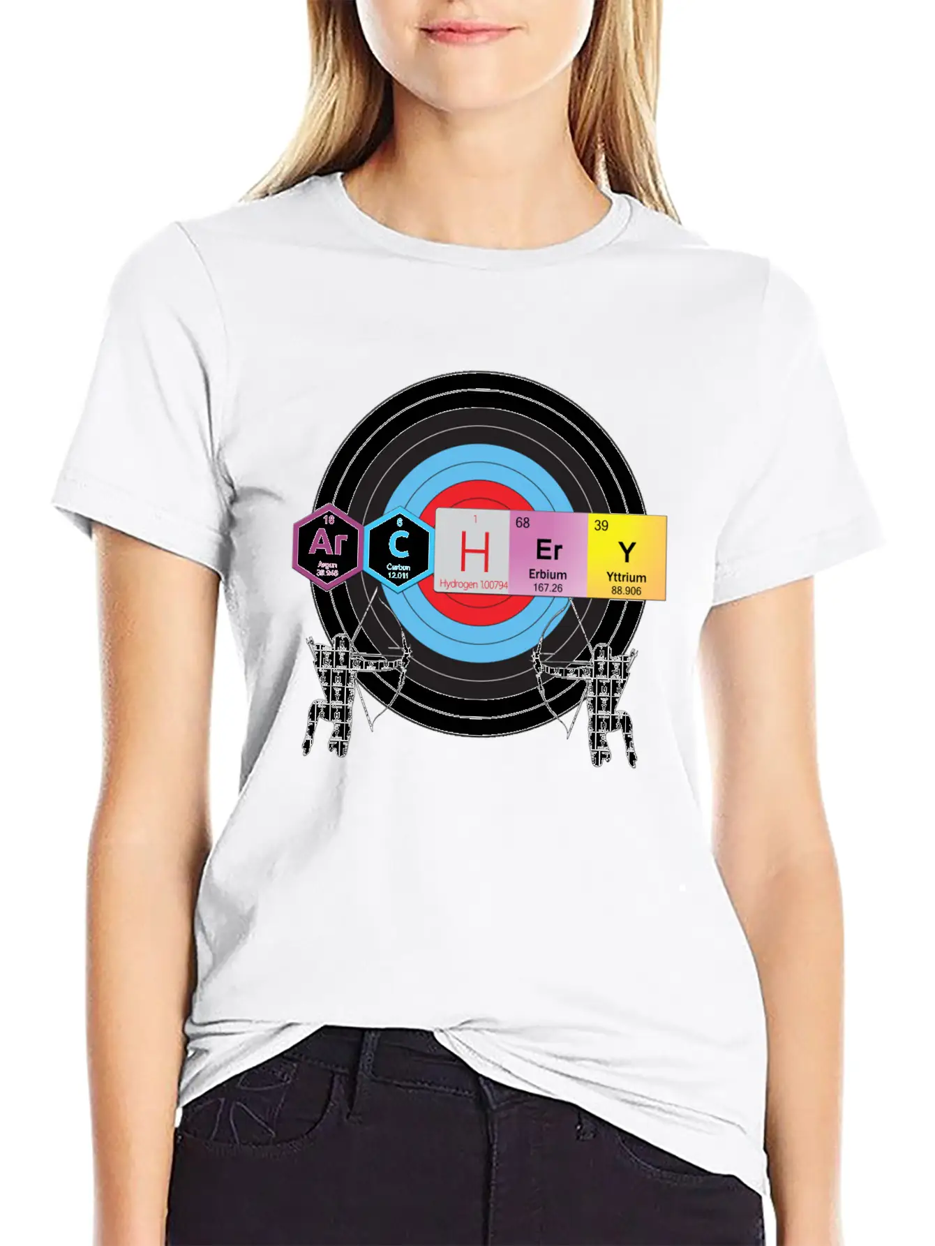 Archery Periodic Table Of Elements Nerd Unisex Casual T-Shirt – Clean Design For Daily Comfort