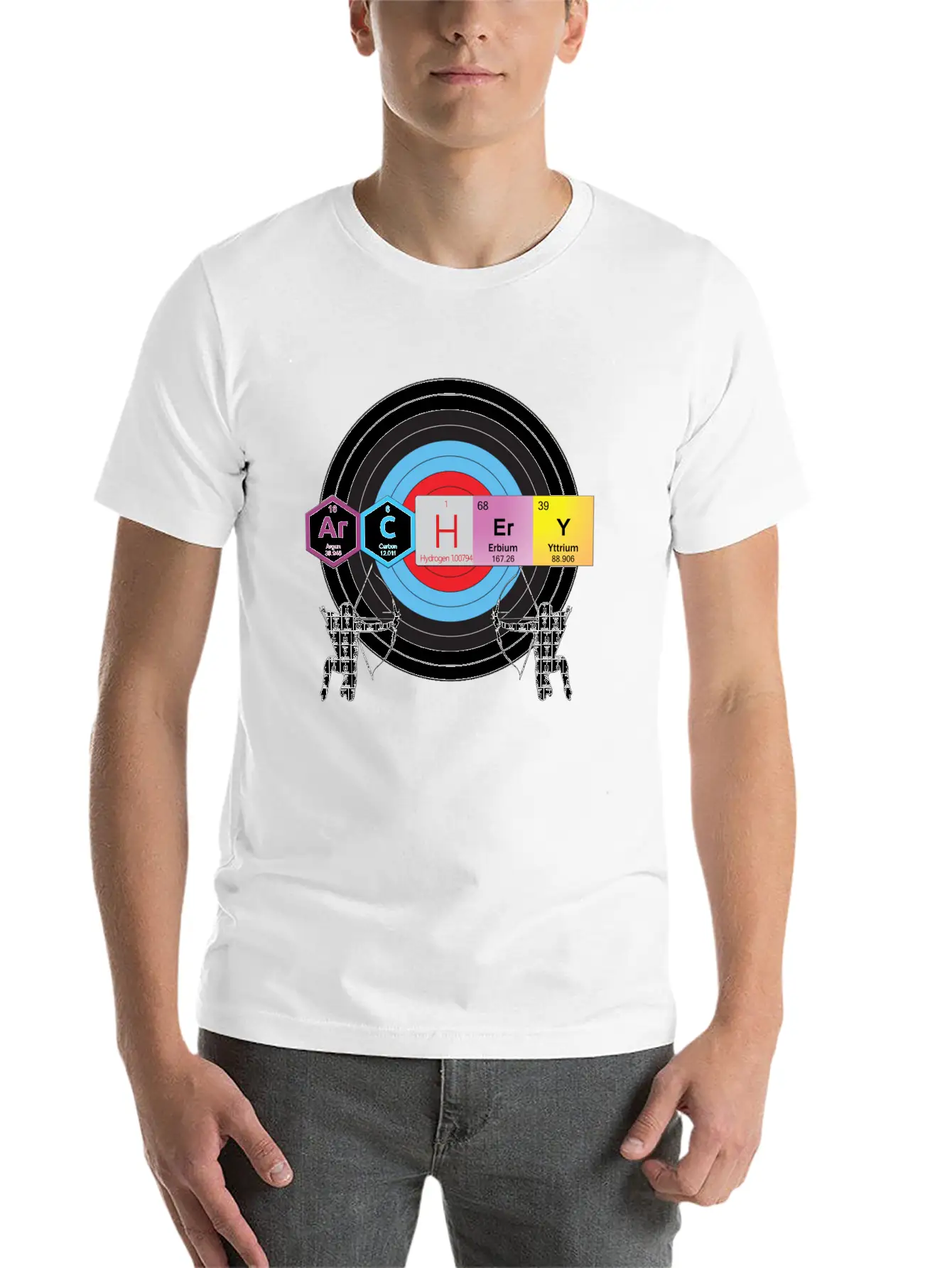 Archery Periodic Table Of Elements Nerd Unisex Casual T-Shirt – Clean Design For Daily Comfort