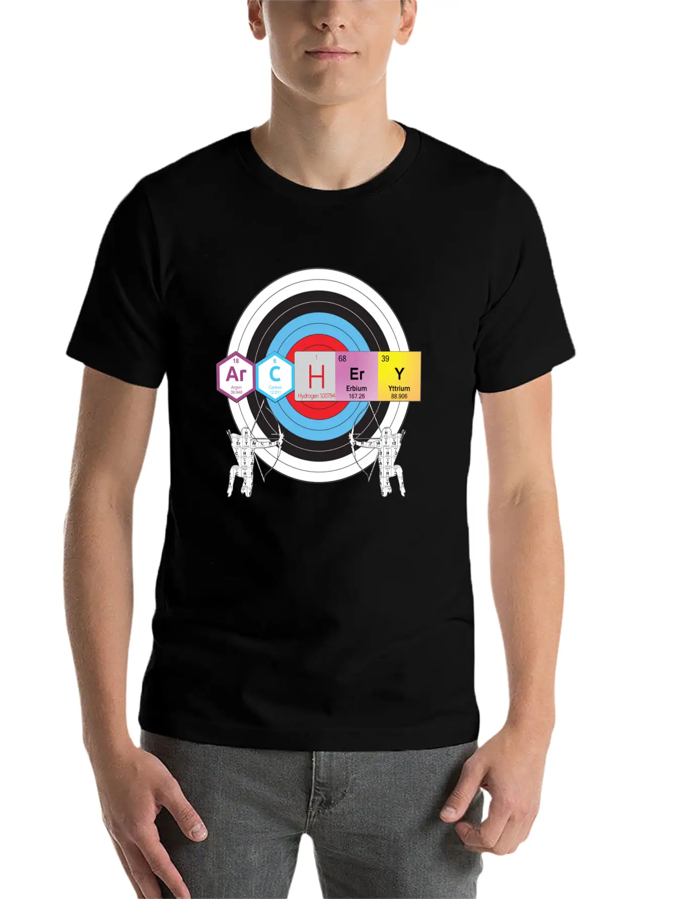 Archery Periodic Table Of Elements Nerd Unisex Casual T-Shirt – Clean Design For Daily Comfort