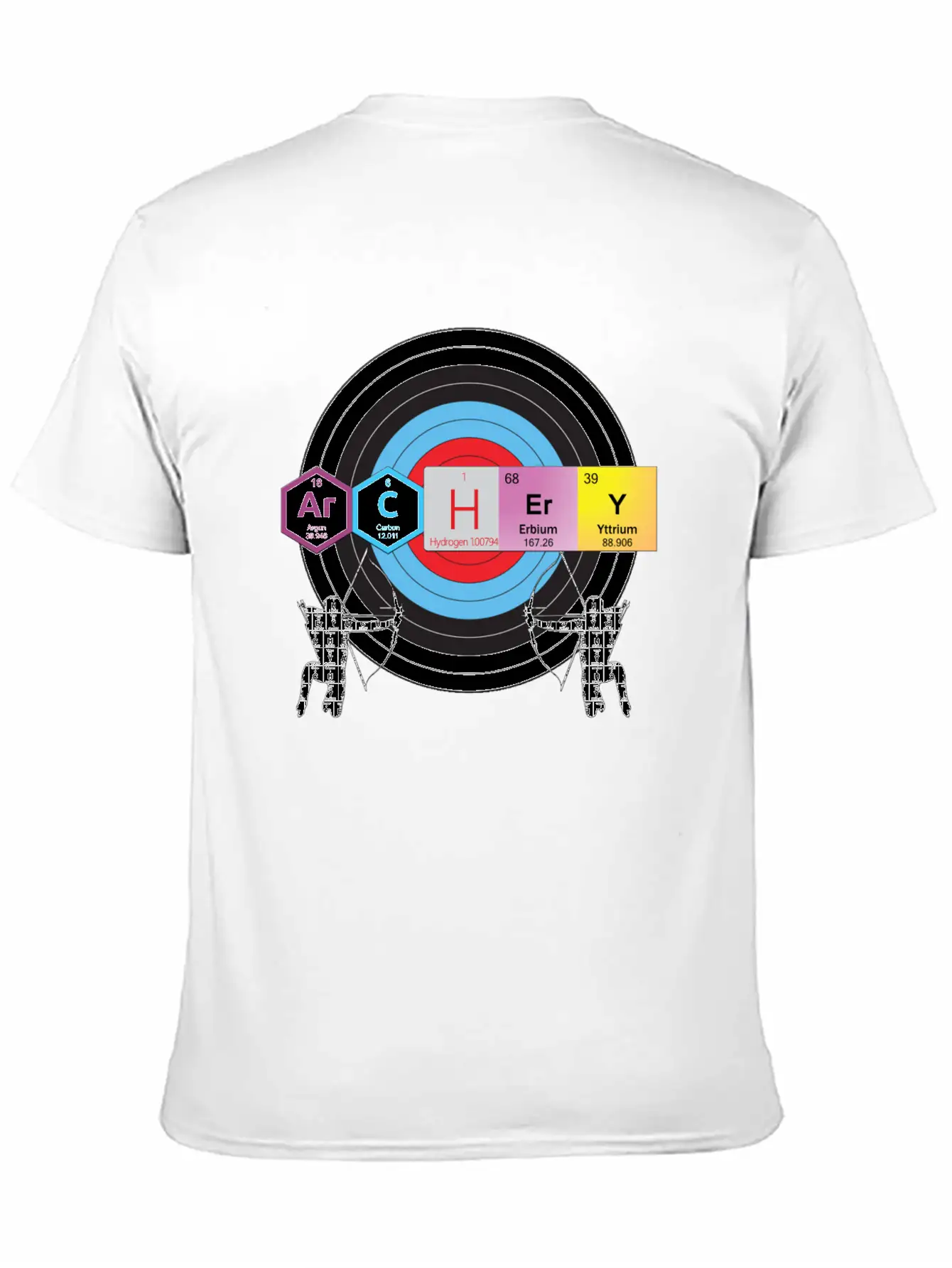 Archery Periodic Table Of Elements Nerd Unisex Casual T-Shirt – Clean Design For Daily Comfort