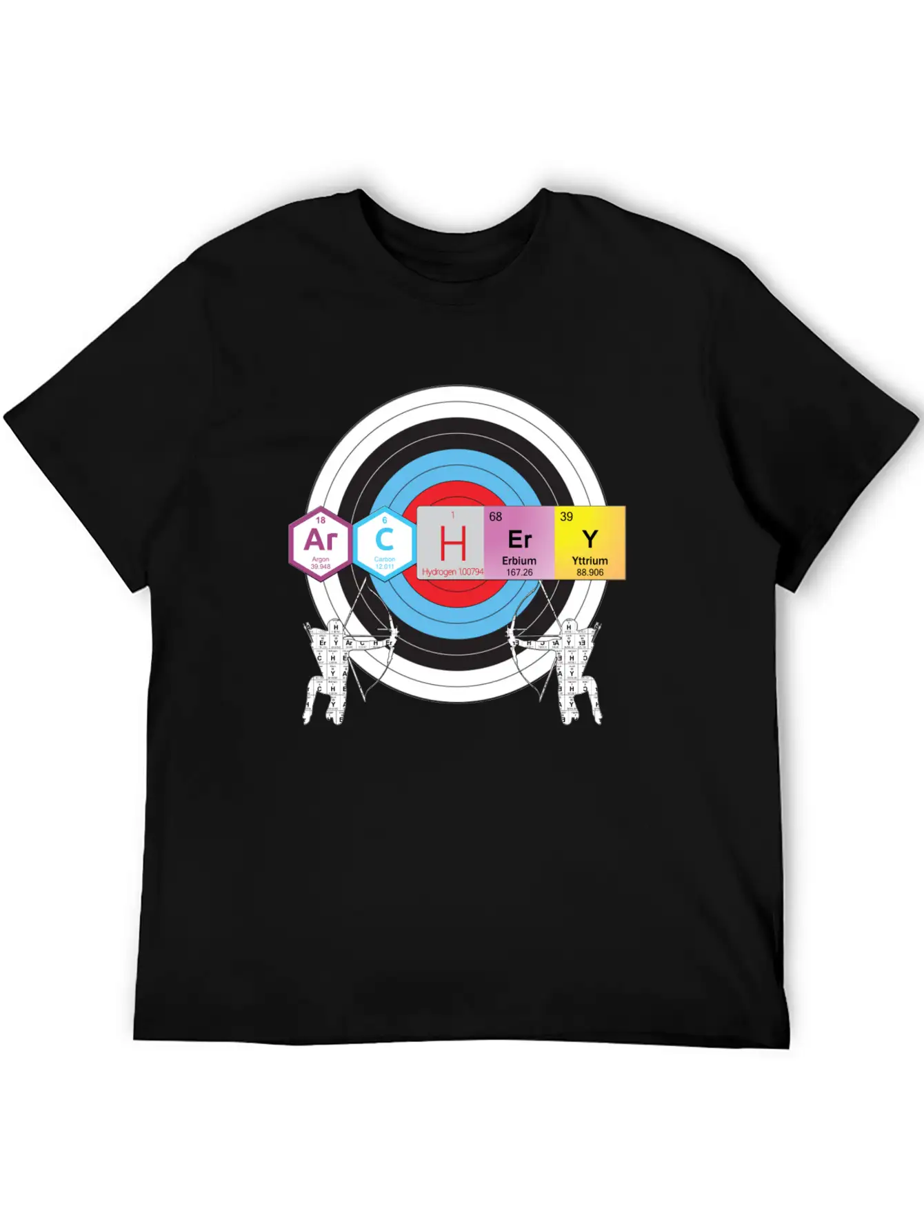 Archery Periodic Table Of Elements Nerd Unisex Casual T-Shirt – Clean Design For Daily Comfort
