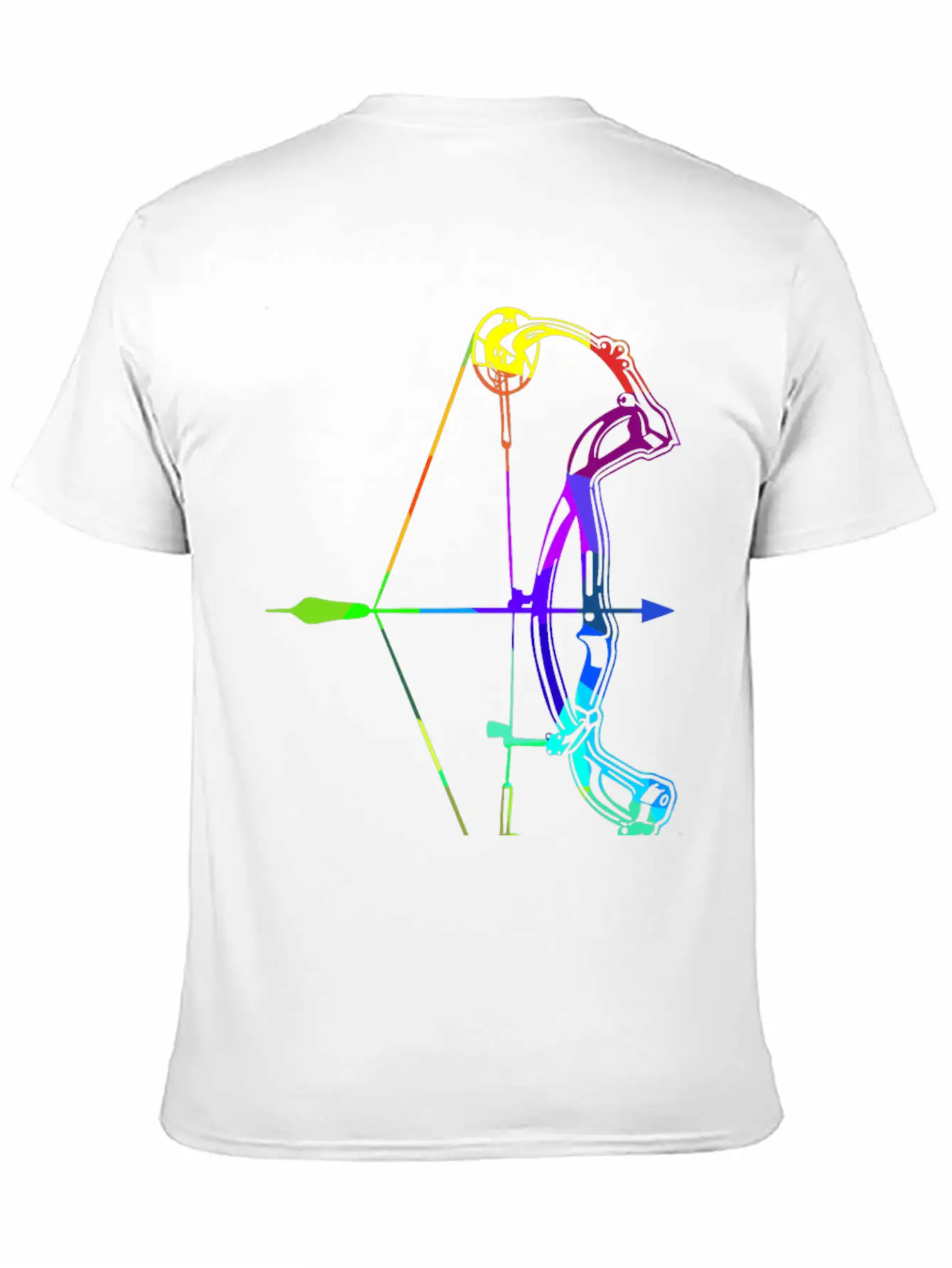 Archery Rainbow Colors Polygon Sport Soft Cotton Short Sleeve Tee – Unisex Wardrobe Staple