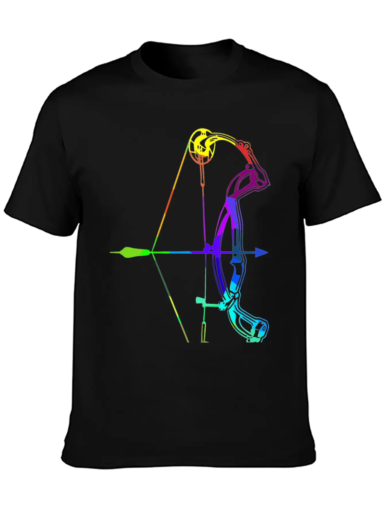 Archery Rainbow Colors Polygon Sport Soft Cotton Short Sleeve Tee – Unisex Wardrobe Staple