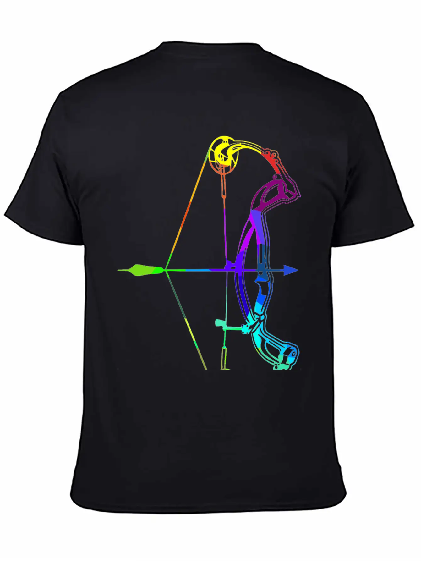Archery Rainbow Colors Polygon Sport Soft Cotton Short Sleeve Tee – Unisex Wardrobe Staple