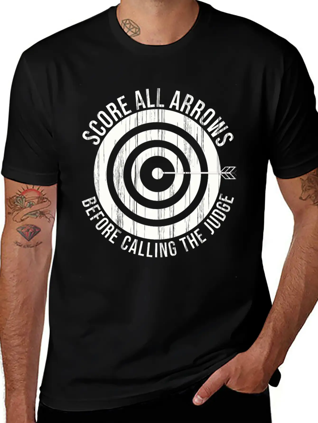 Archery Shoot Bow Arrow Traditional Arrow Archer Lightweight Cotton T-Shirt – Daily Comfort Graphic Shirt