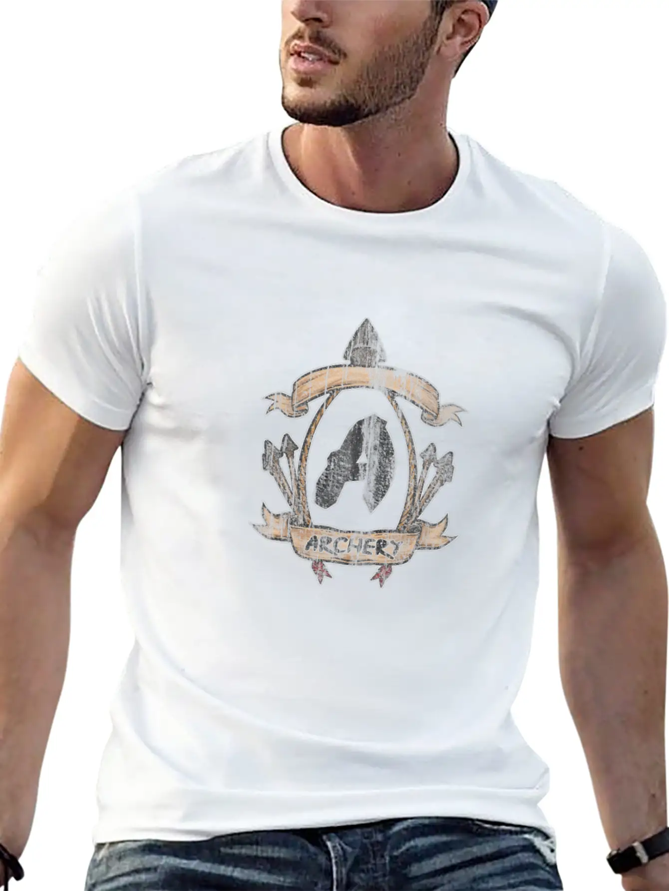 Archery Sport Bow Arrow Essential Cotton Tee For Daily Outfits – Unisex Style