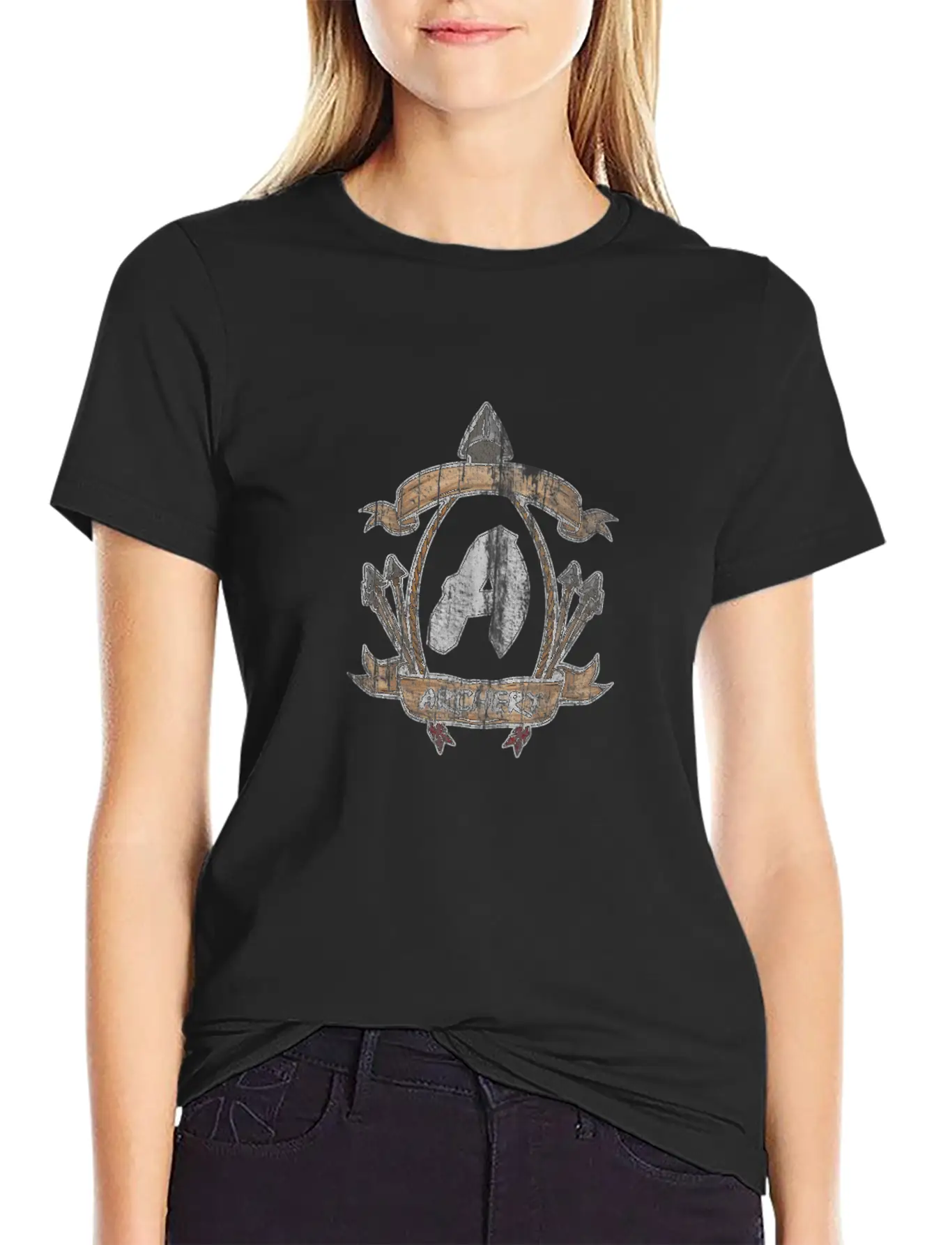 Archery Sport Bow Arrow Essential Cotton Tee For Daily Outfits – Unisex Style