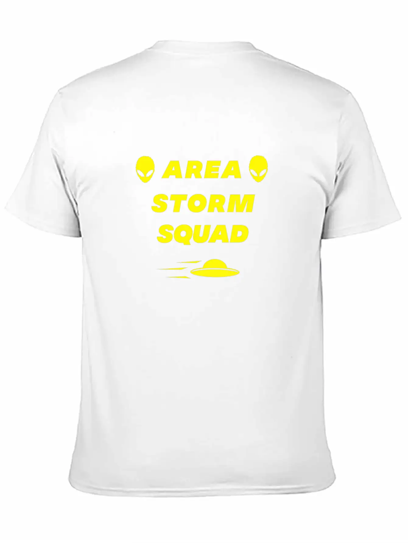 Area Storm Squad Alien UFO Saucer Scifi Basic Graphic T-Shirt – Daily Comfort In Soft Cotton