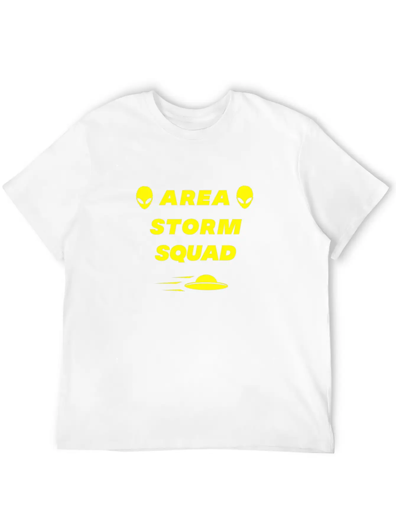 Area Storm Squad Alien UFO Saucer Scifi Basic Graphic T-Shirt – Daily Comfort In Soft Cotton