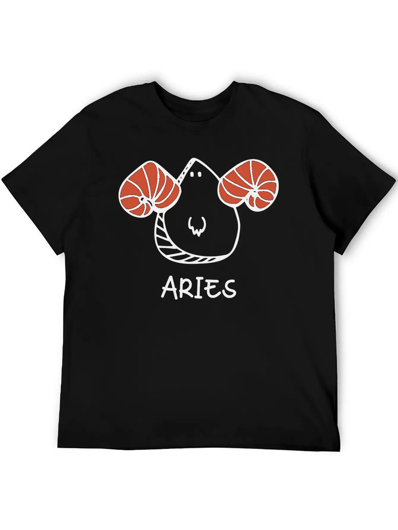 Aries Doodle Classic Fit Graphic Tee For Daily Comfort – Unisex Cotton Shirt
