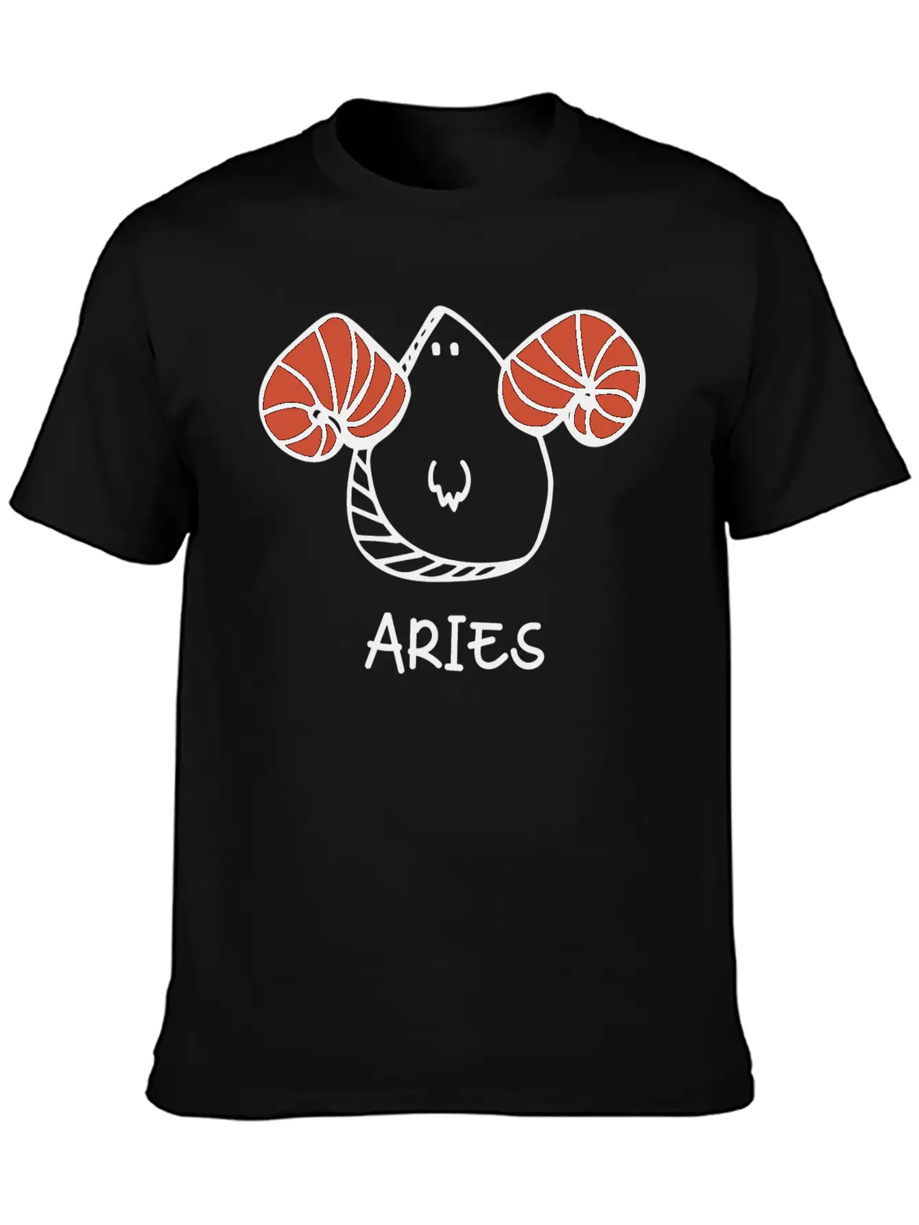 Aries Doodle Classic Fit Graphic Tee For Daily Comfort – Unisex Cotton Shirt