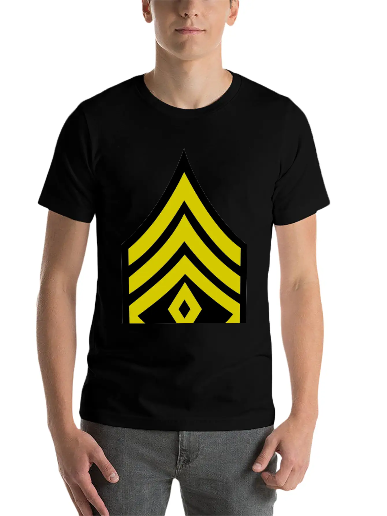 Army Rank First Sergeant Patch Modern Fit Casual T-Shirt – Clean And Versatile Design