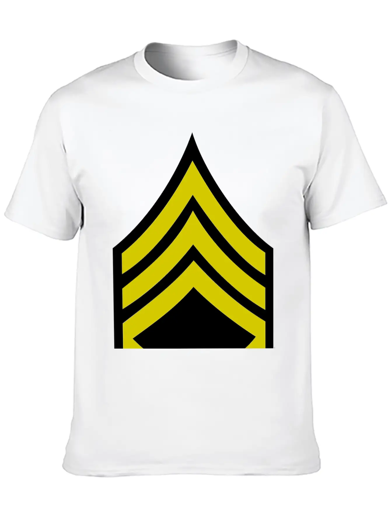 Army Rank Patch Staff Sergeant Stylish Everyday T-Shirt – Unisex Basic Cotton Tee